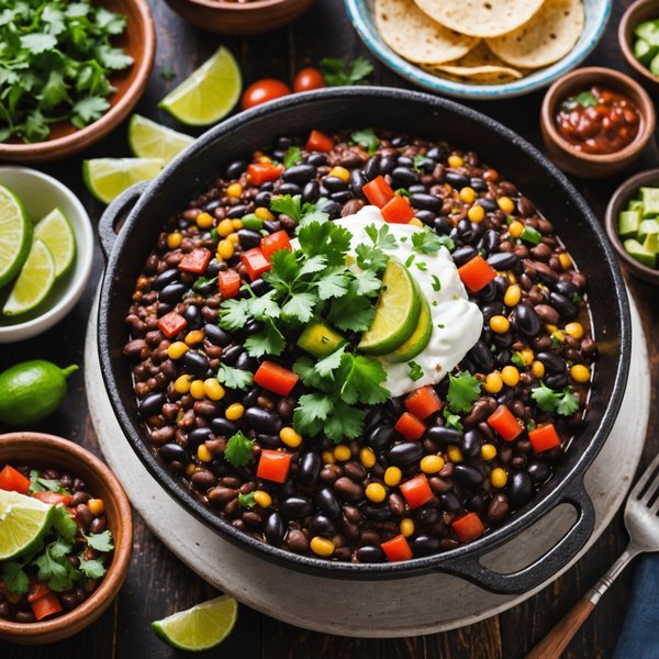Quelles techniques pour préparer des plats à base de haricots noirs dans un restaurant mexicain?